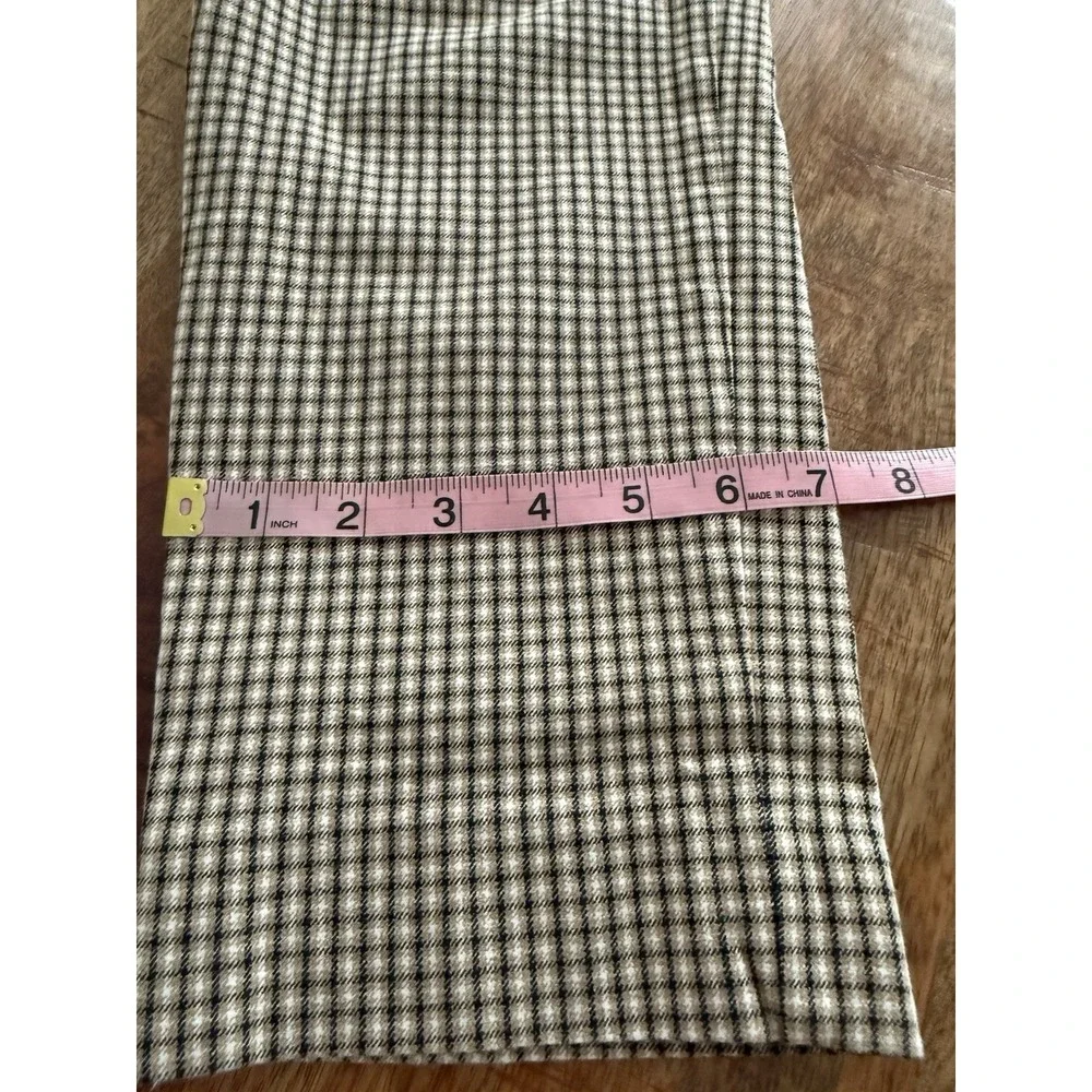 Banana Republic Sloan Petite 8 Check Plaid Career Dress Pants Stretch Cropped - Picture 8 of 8